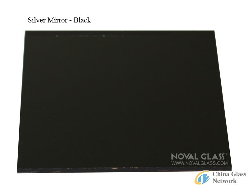 Black silver mirror